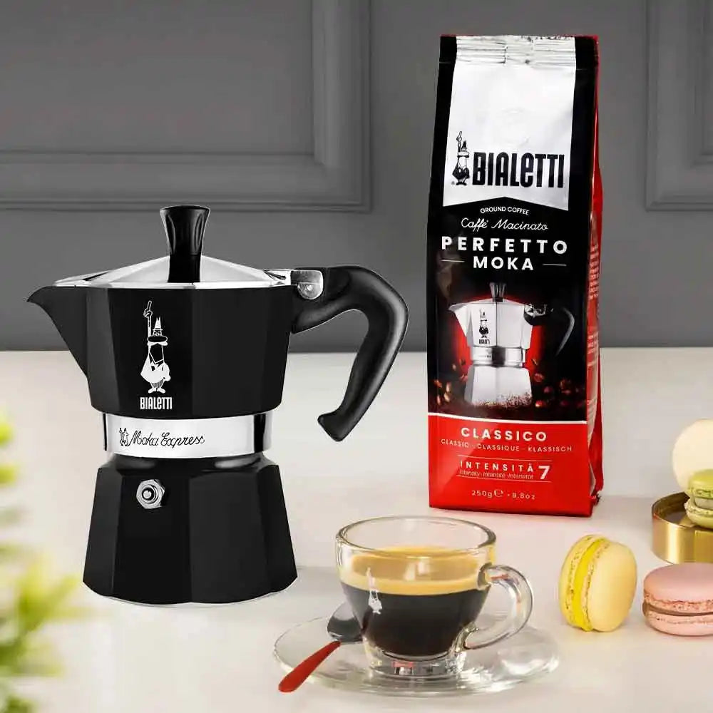Bialetti Moka Express Noir - Bialetti - Cafetière italienne - - La Guilde Culinaire