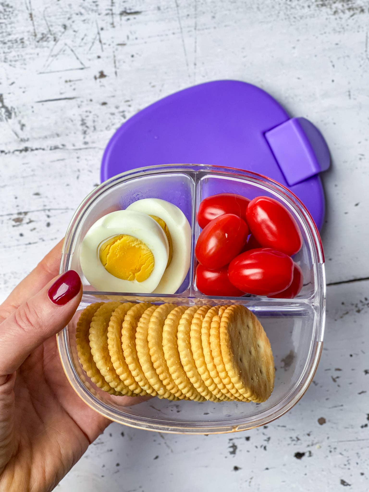 Bol à collation étanche avec 3 compartiments - Framboise rose - Yumbox - Boîte à repas - - La Guilde Culinaire