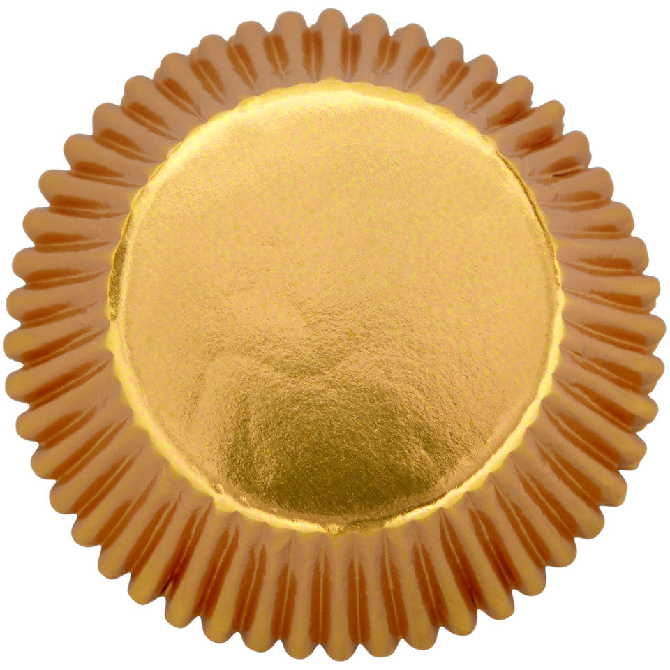 Caissettes à cupcakes dorées