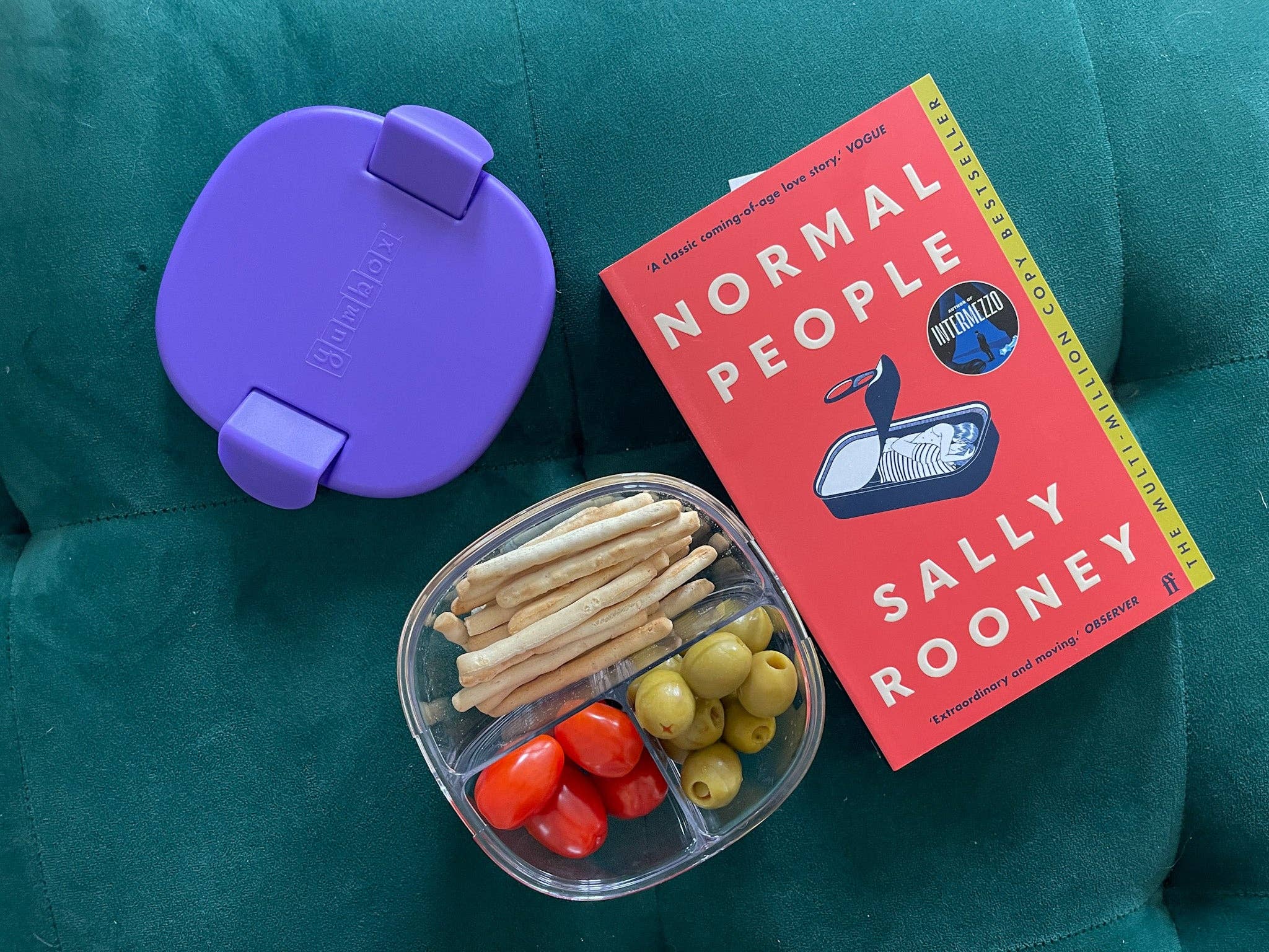Bol à collations compact et étanche à 3 compartiments - Yumbox - Boîte à repas - - La Guilde Culinaire