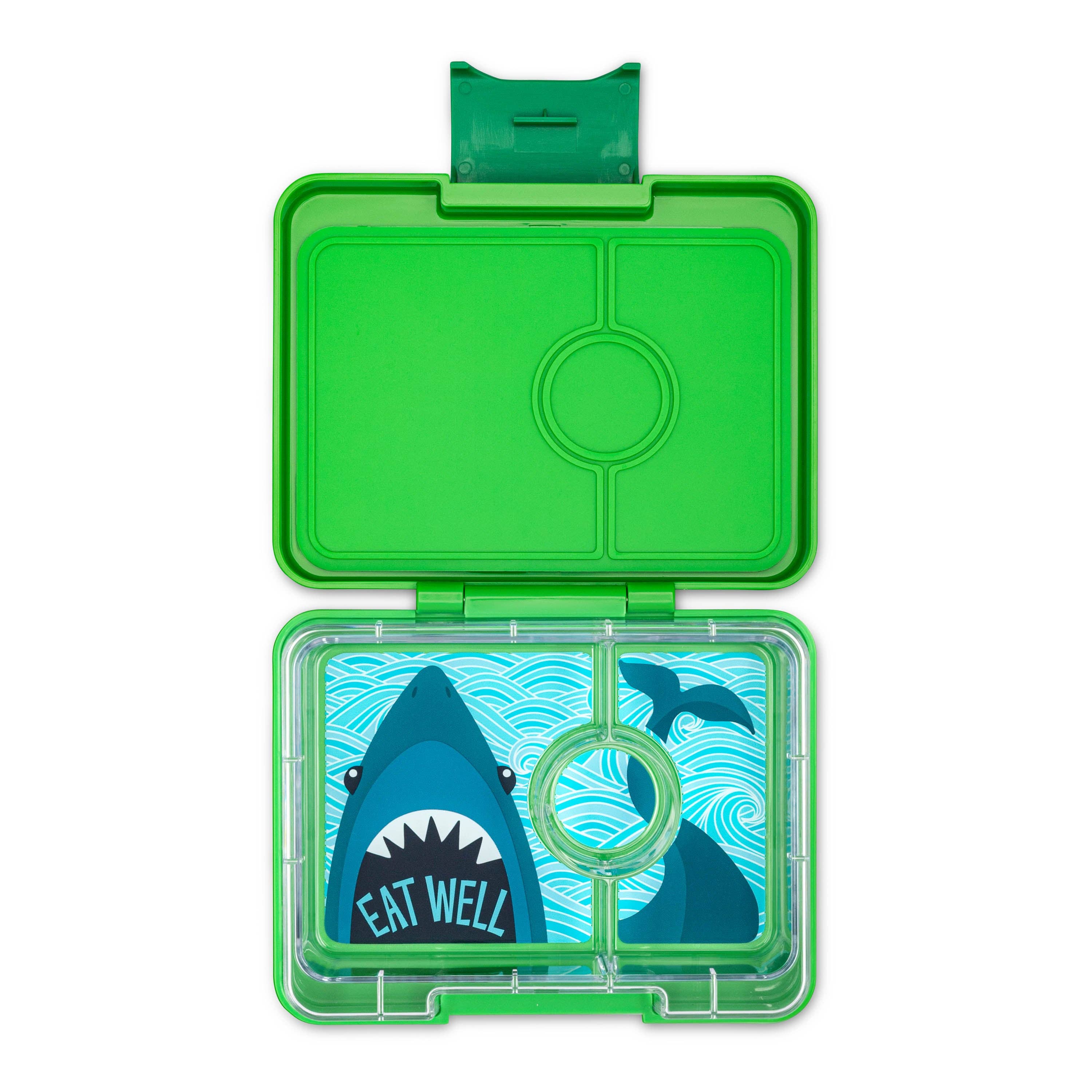 Yumbox Snack - Boîte à Lunch Bento de Petite Taille Shark Jurassic Green - Yumbox - Boîte à repas - JGSN202502SK - La Guilde Culinaire
