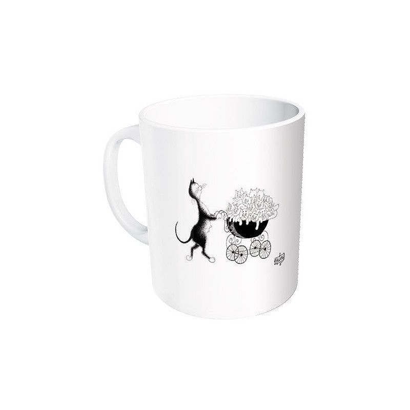 Mug, Famille nombreuse - Chats Dubout - Editions Clouet - Tasse - - La Guilde Culinaire