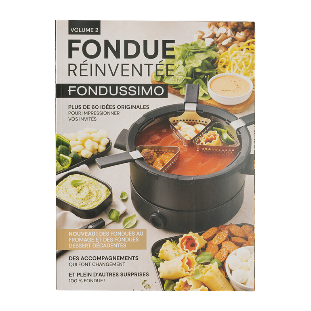 Ensemble à fondue électrique - Scarlet de Trudeau Electric Fondue Set -  Fruits, Légumes, Fromages, Chocolat, Viandes, Repas, Pain, Gourmet,   - Trudeau