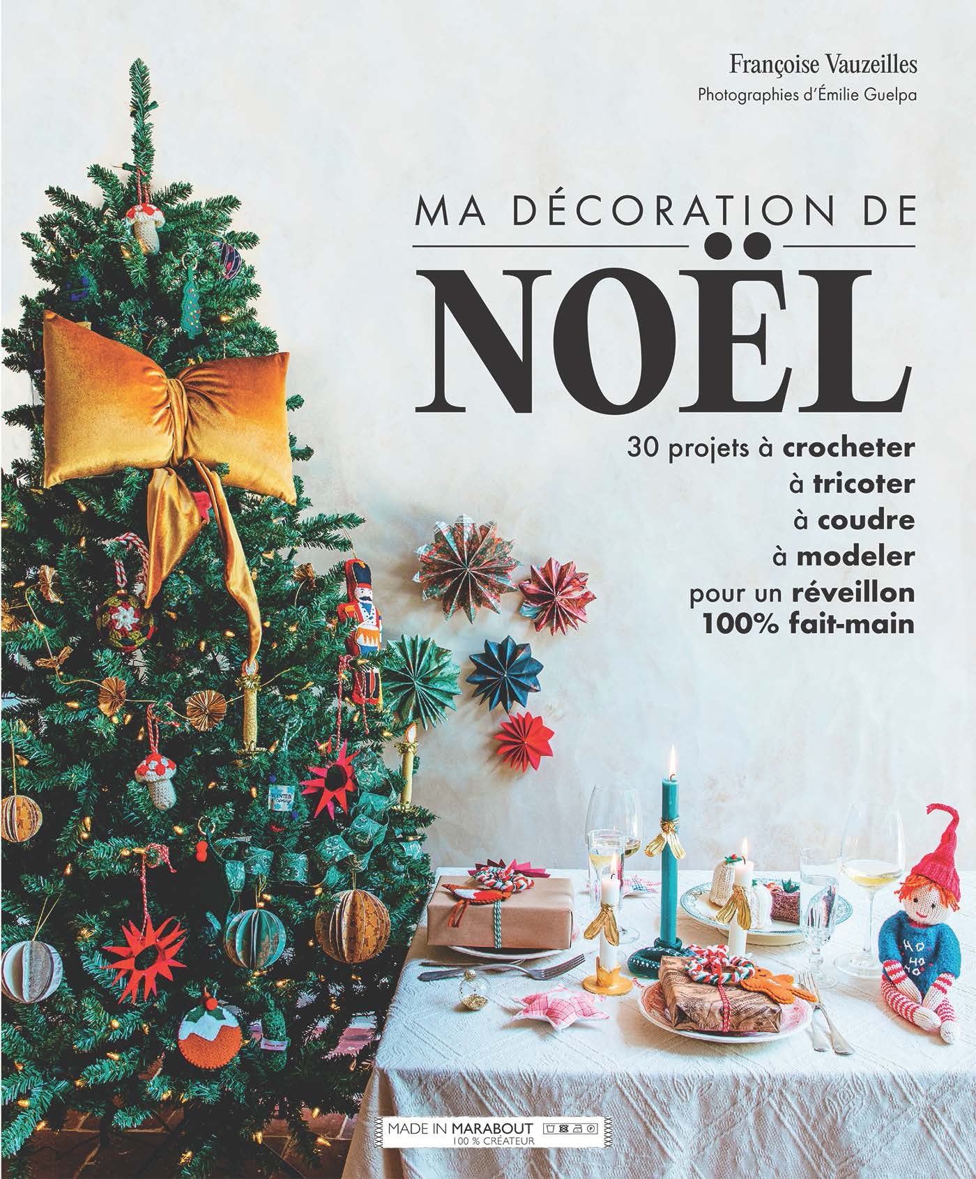 Ma décoration de Noël DIY - Marabout - Livre - - La Guilde Culinaire
