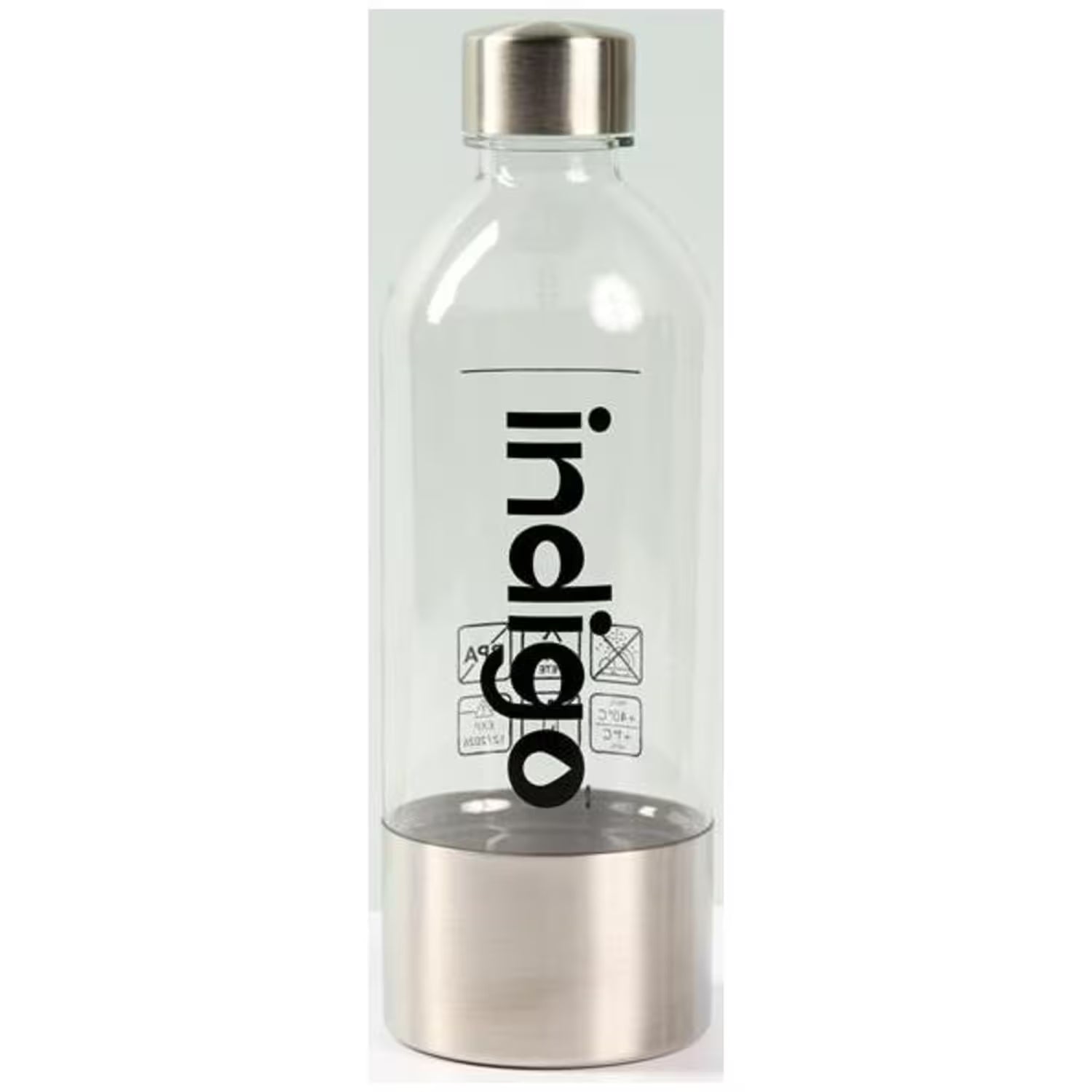 Bouteille réutilisable, aluminium brossé - Indigo Soda - Bouteille de gazéification - - La Guilde Culinaire