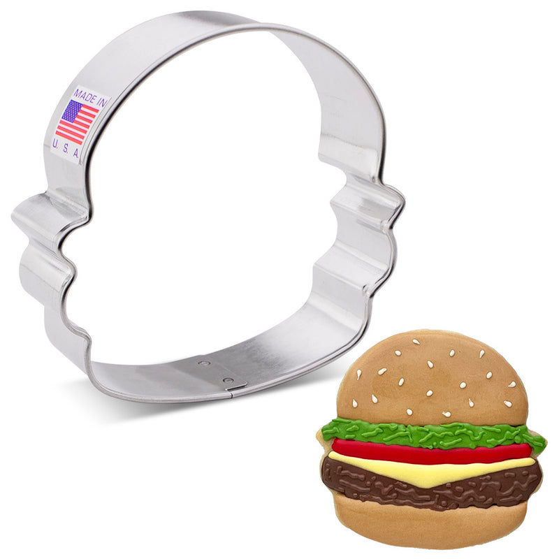 Emporte-pièce pour hamburger 3" x 3.75"    - Ann Clark Cookie Cutters - Emporte-pièce - 