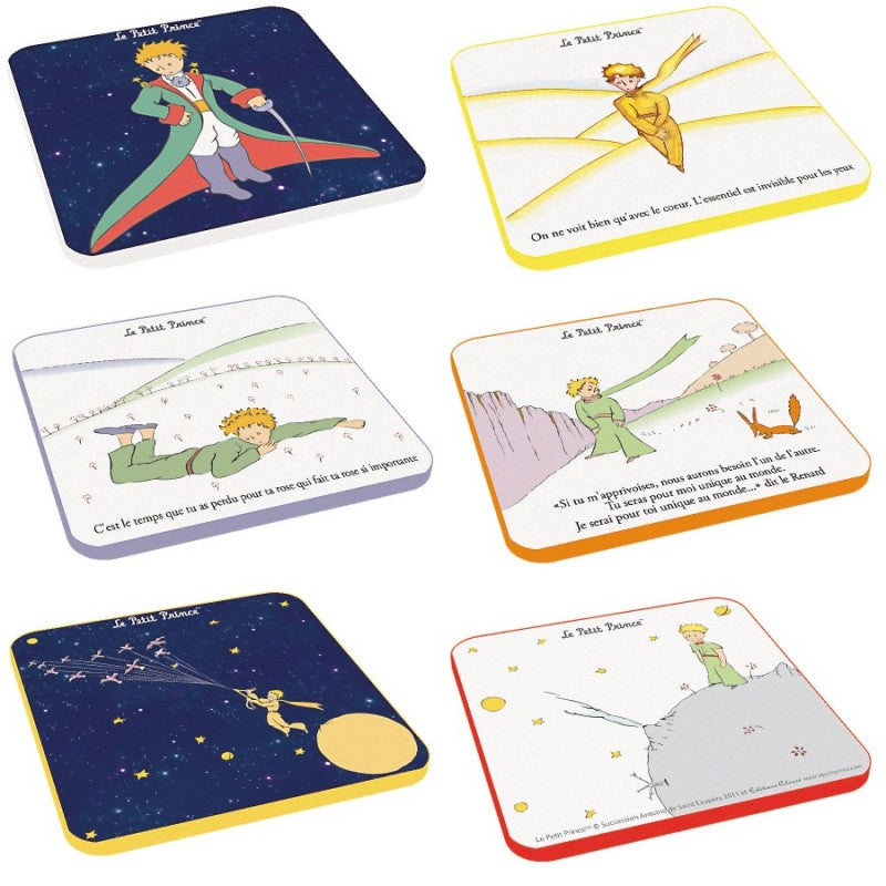 6 dessous de verres Le Petit Prince - Thème 1 - Editions Clouet - Dessous de verre - - La Guilde Culinaire
