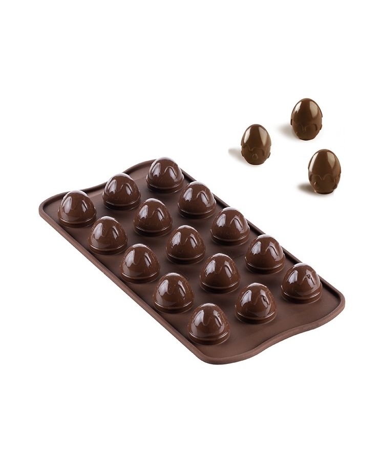 Moule silicone pour chocolat - Oeufs de Pâques - Choco Drop    - SilikoMart - Moule pour chocolat - 