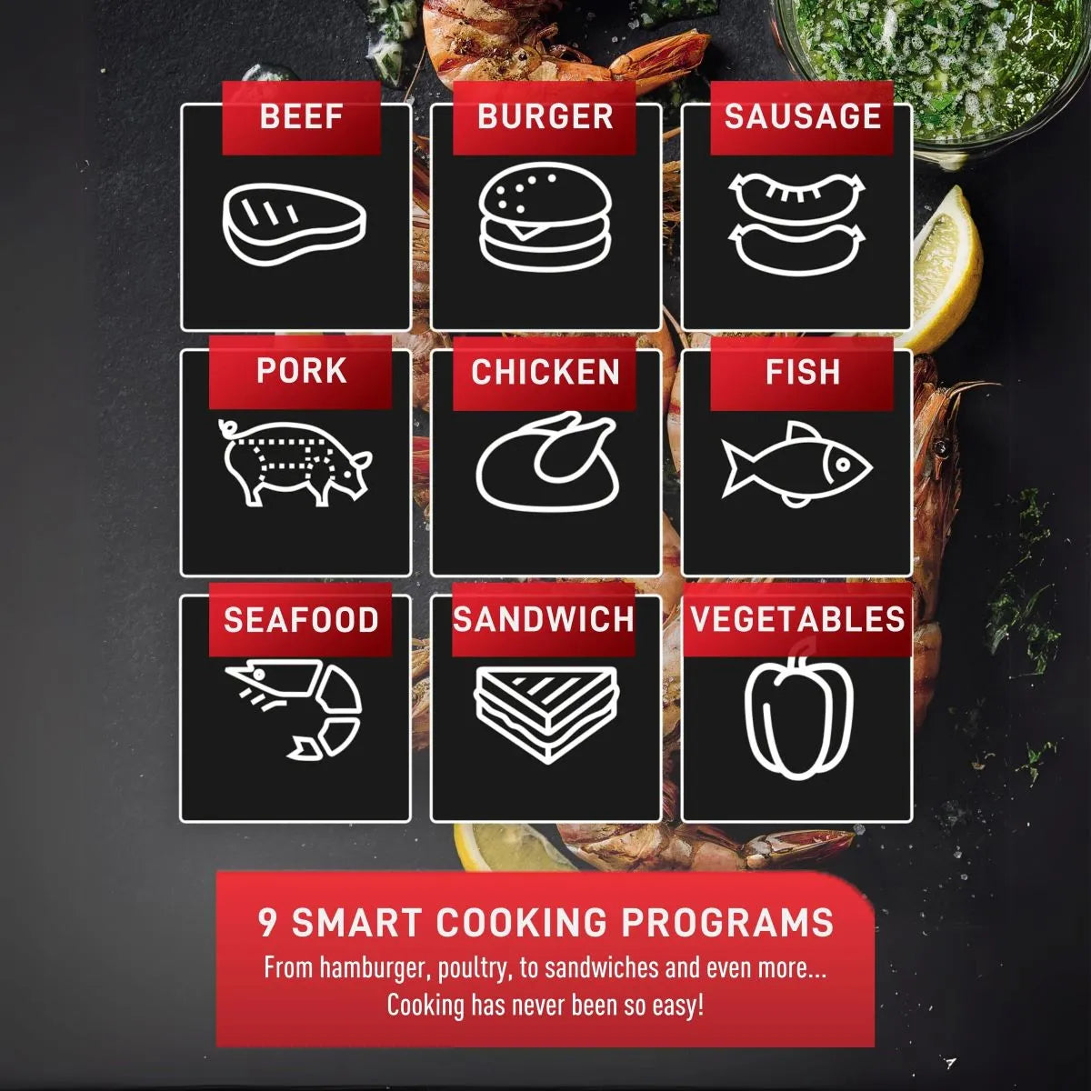 Optigrill 4-en-1 - T-fal - Grille pour cuisson - - La Guilde Culinaire