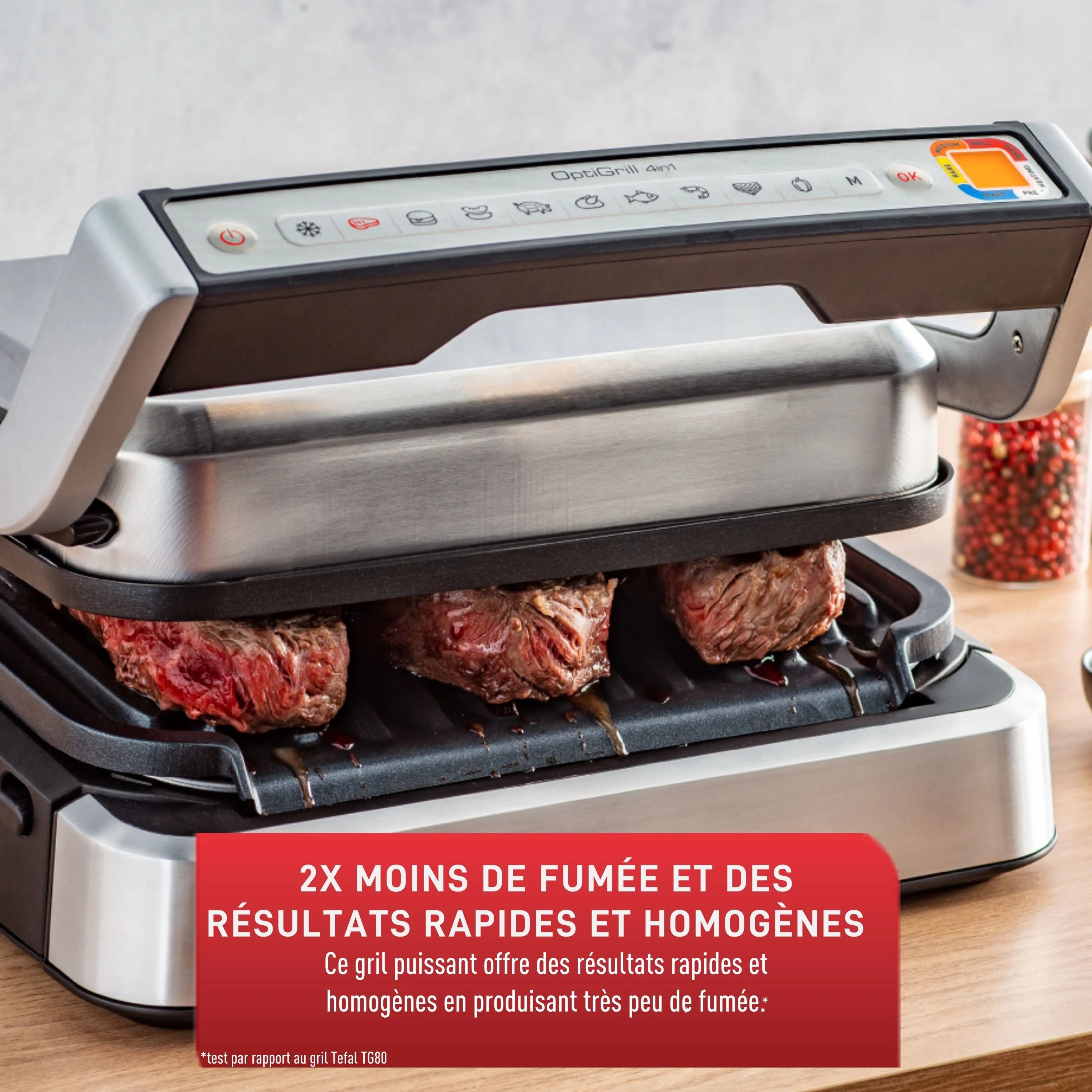 Optigrill 4-en-1 - T-fal - Grille pour cuisson - - La Guilde Culinaire