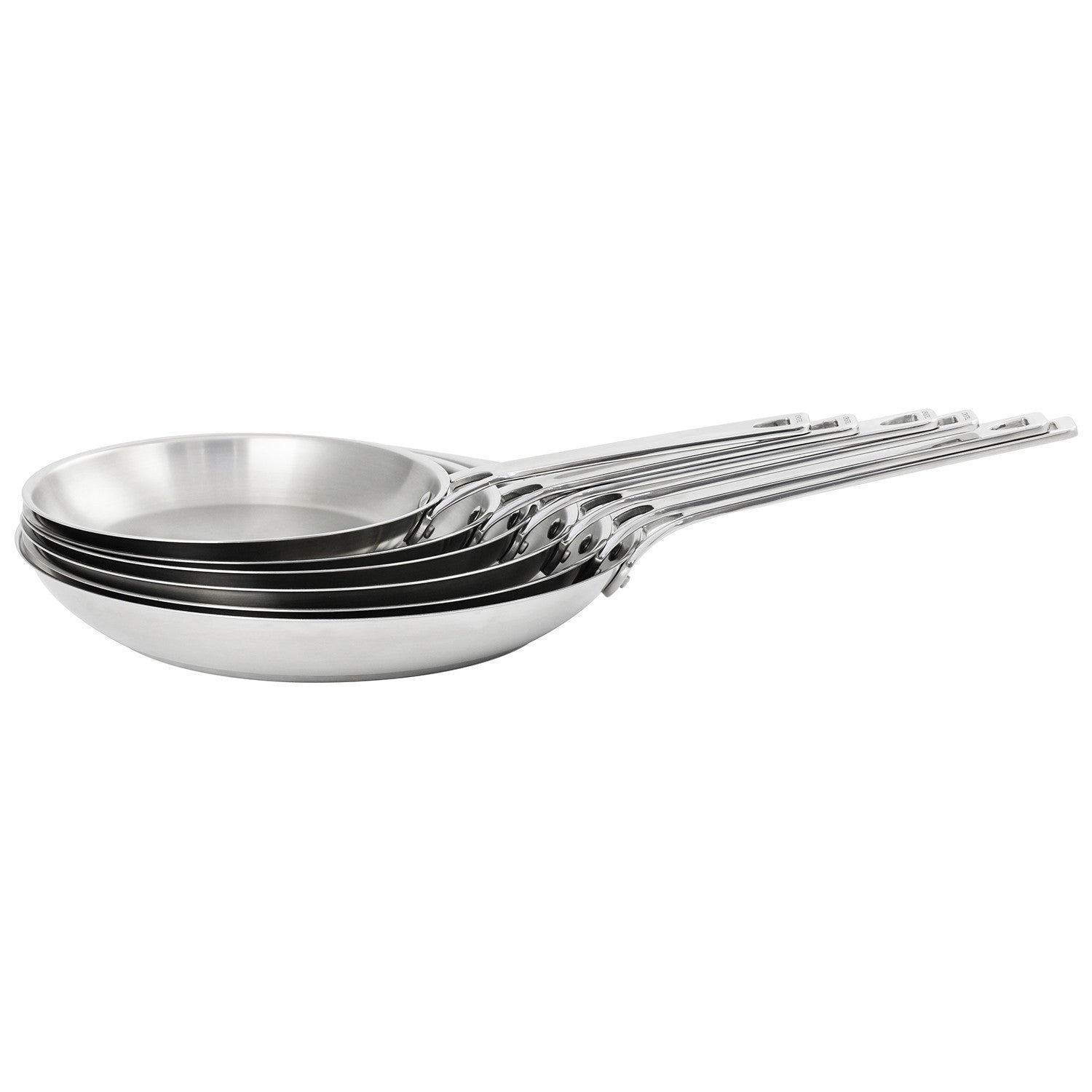 Brushed stainless steel frying pan Cristel - 1826 Collection – La