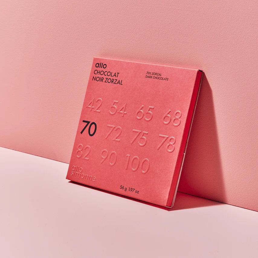 Tablette chocolat Zorzal 70% - République Dominicaine - Allo Simonne - Tablette de chocolat - - La Guilde Culinaire