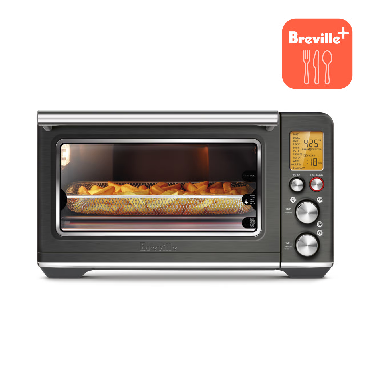 Four the Smart Oven Air Fryer Acier inoxydable noir - Breville - Air fryer - BOV860BST1BCA1 - La Guilde Culinaire