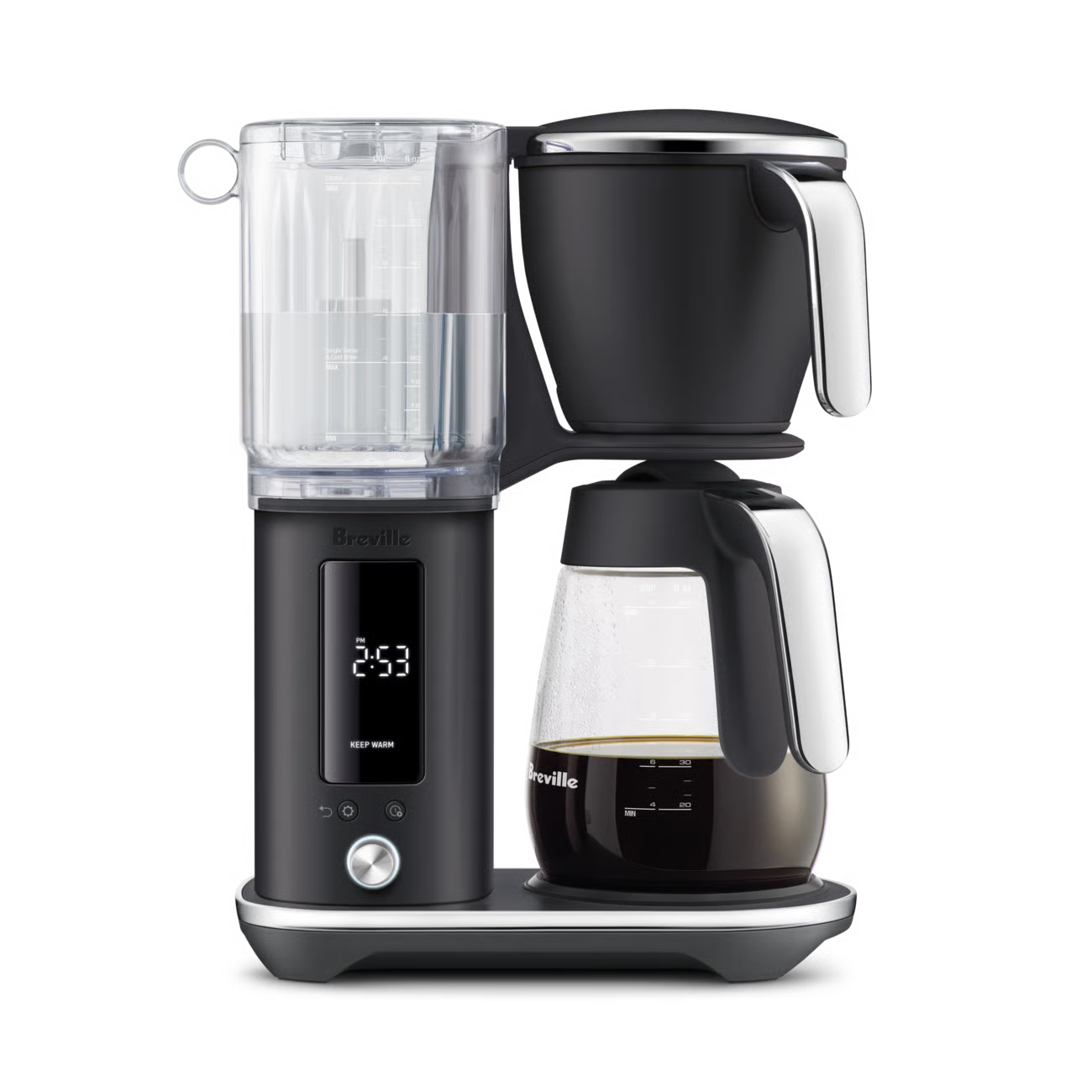 Machine à Café filtre The Luxe Brewer Glass Truffe noire - Breville - Cafetière à filtre - BDC415BTR1BNA1 - La Guilde Culinaire