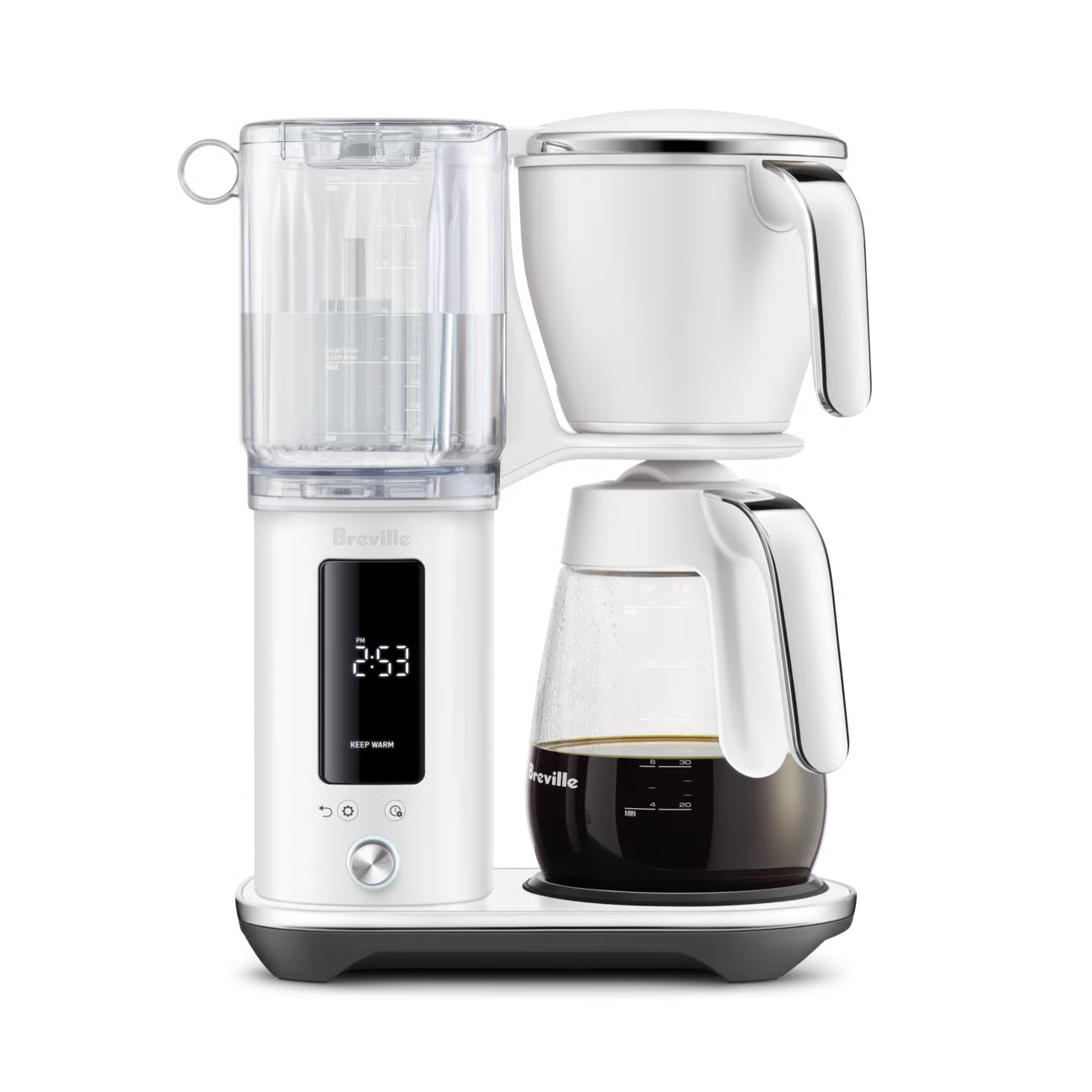 Machine à Café filtre The Luxe Brewer Glass Sel de mer - Breville - Cafetière à filtre - BDC415SST1BNA1 - La Guilde Culinaire