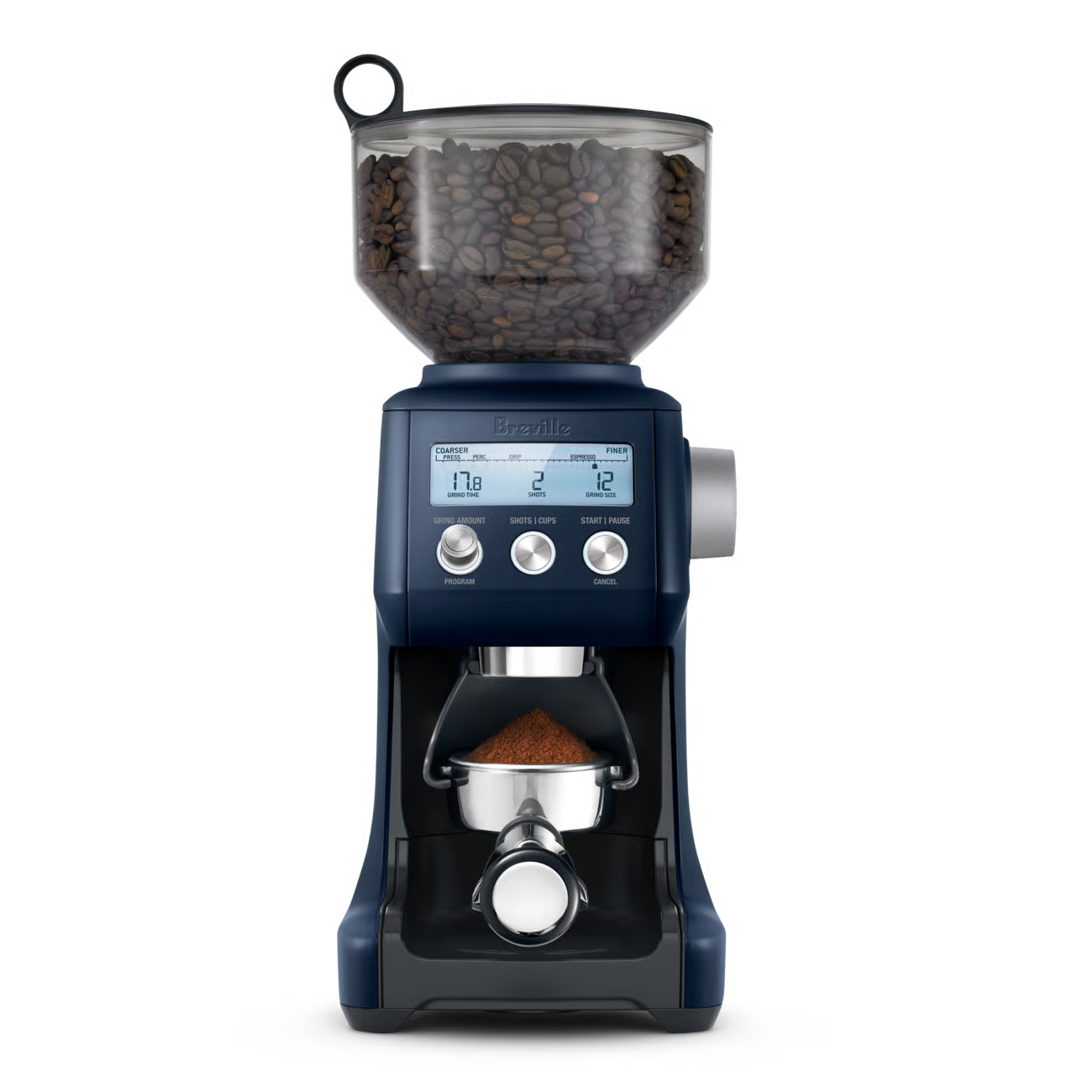 Moulin à café le Smart Grinder Pro Bleu Damas - Breville - Moulin à café - BCG820DBL1BCA1 - La Guilde Culinaire