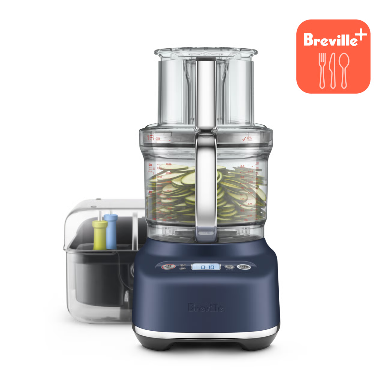 Robot Culinaire The Breville Sous Chef 16 Bleu Damas - Breville - Robot cuiseur - BFP810DBL1BNA1 - La Guilde Culinaire