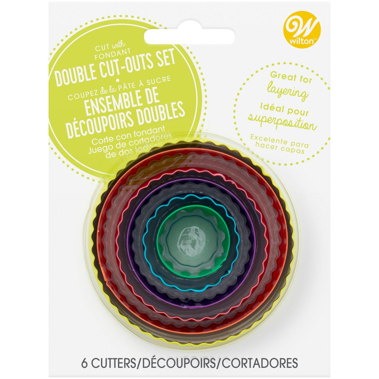 Ensemble de découpes rondes pour fondant, 6 pièces - Wilton - Emporte-pièce - - La Guilde Culinaire