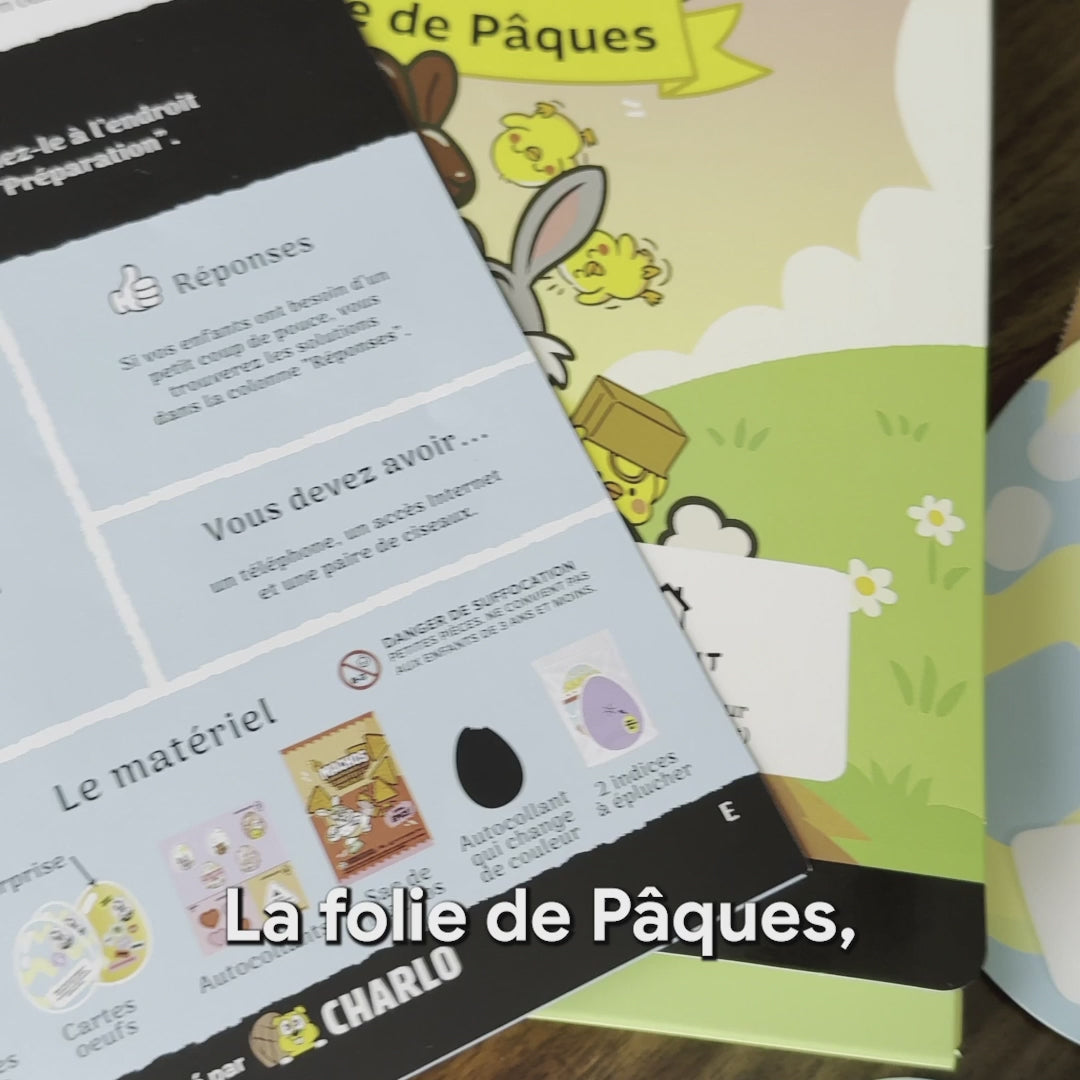 Chasse aux cocos - La folie de Pâques - Charlo Jeux et Aventures - Boîte anniversaire - - La Guilde Culinaire
