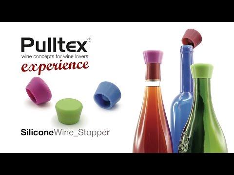 Bouchon à vin en silicone 2 pièces, Couleurs assorties - Pulltex - Bouchon à vin et champagne - - La Guilde Culinaire