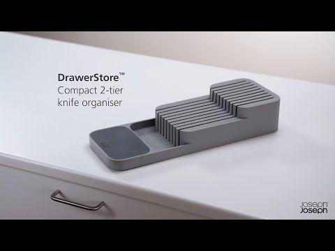 Range-couteaux compact à 2 niveaux DrawerStore - Joseph Joseph - Range-couvert - - La Guilde Culinaire