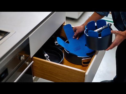 Ensemble bleu Space 3 pièces de protection de casseroles - Joseph Joseph - Range-vaisselle - - La Guilde Culinaire