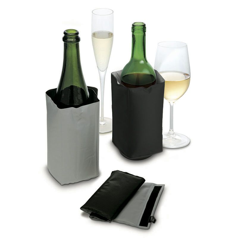 Refroidisseur à Vin et Champagne noir et gris    - Pulltex - Refroidisseur à vin - 