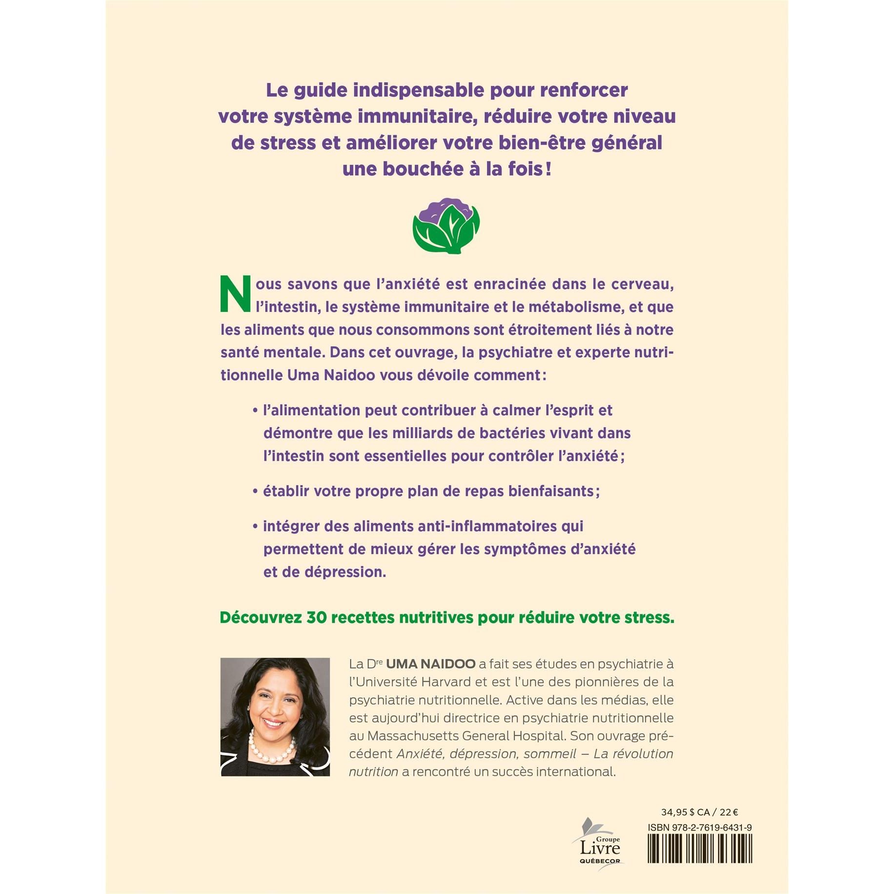Anxiété et nutrition - De L'Homme Ed. - Livre de cuisine - - La Guilde Culinaire