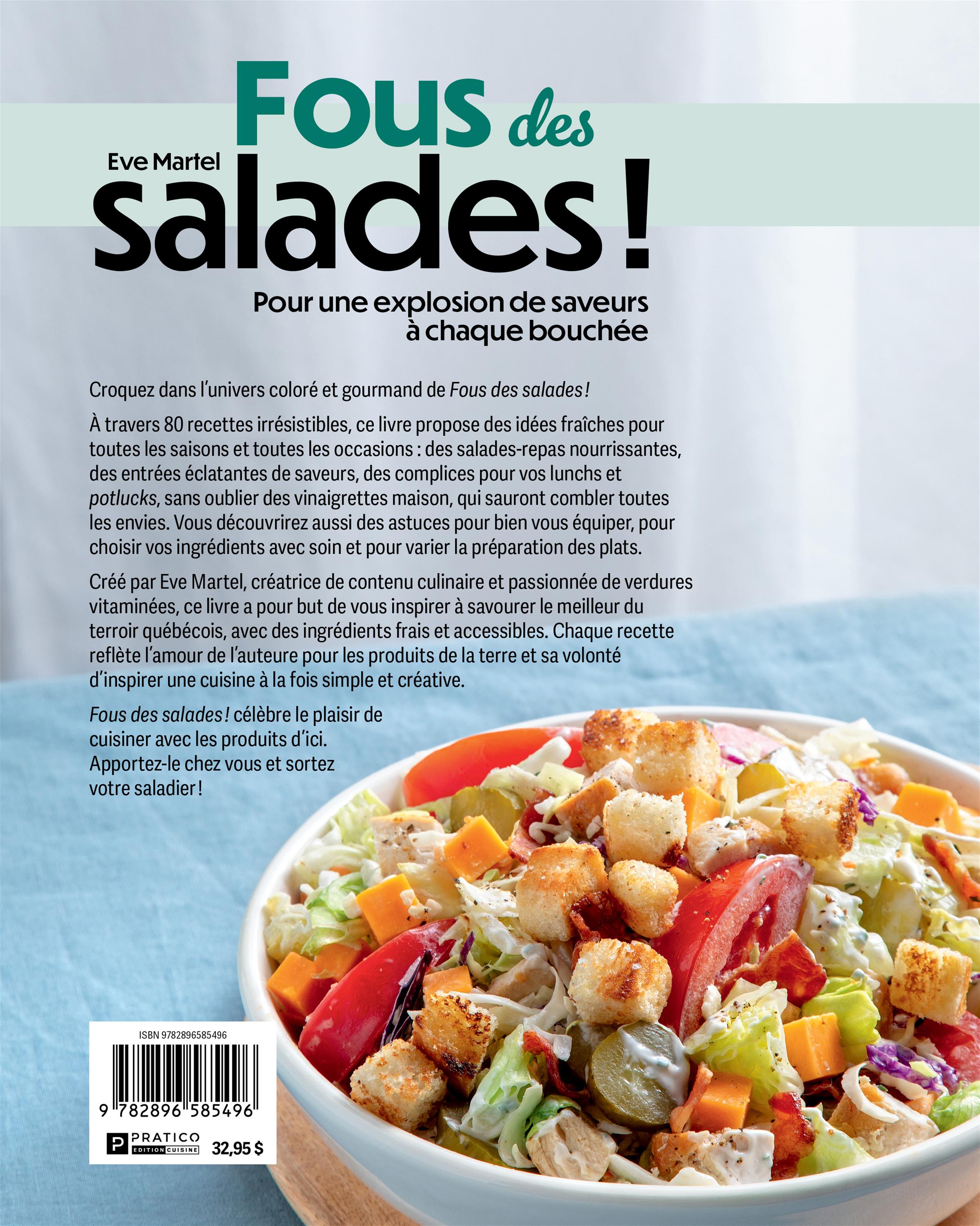 Fous des salades - Pratico Ed. - Livre de cuisine - - La Guilde Culinaire