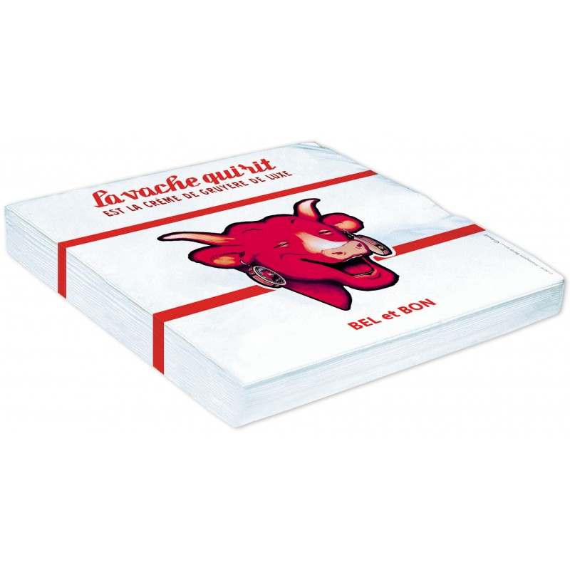 Serviettes en papier Crème de gruyère de luxe - La Vache Qui Rit - Editions Clouet - Serviette - - La Guilde Culinaire