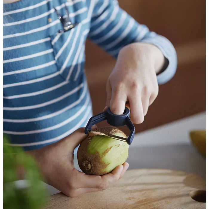 Opinel - Coffret Le Petit Chef (couteau+protège doigt+éplucheur) - bleu    - Opinel - Couteau pour enfant - 
