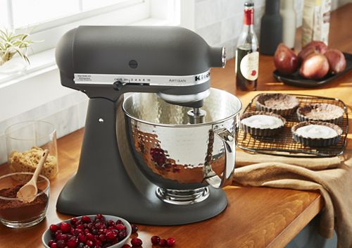 Bol en acier inoxydable martelé de 4,7 L - Kitchenaid - Bol batteur sur socle - - La Guilde Culinaire