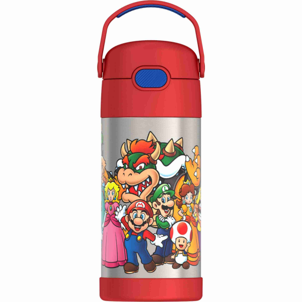 Bouteille Thermos FUNtainer, Super Mario, 355ml !    - Thermos - Bouteille d'eau - 