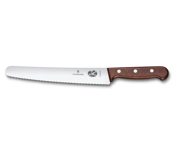 Wood Couteau à pain et à pâtisserie manche en bois 22cm-8.7''    - Victorinox - Couteau à pain - 