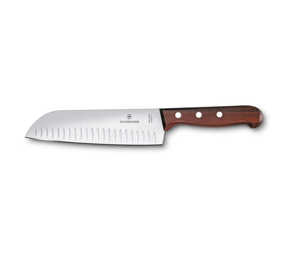 Wood Couteau Santoku manche en bois 17cm-7''    - Victorinox - Couteau santoku - 