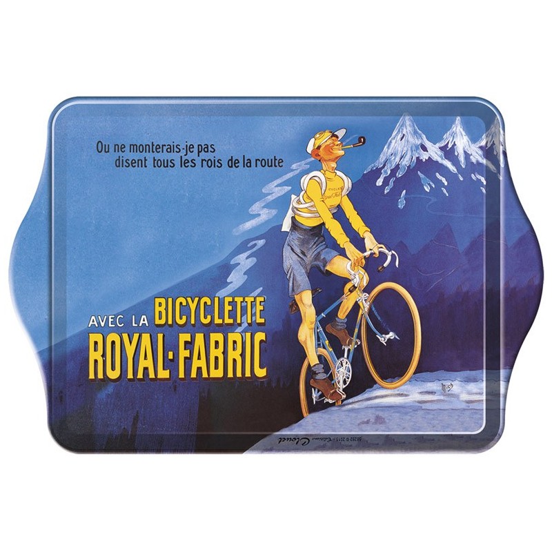 Petit plateau métal Vide-poches, Bicyclette Royal Fabric - Bicyclette Royal-Fabric - Editions Clouet - Plateau de service - - La Guilde Culinaire