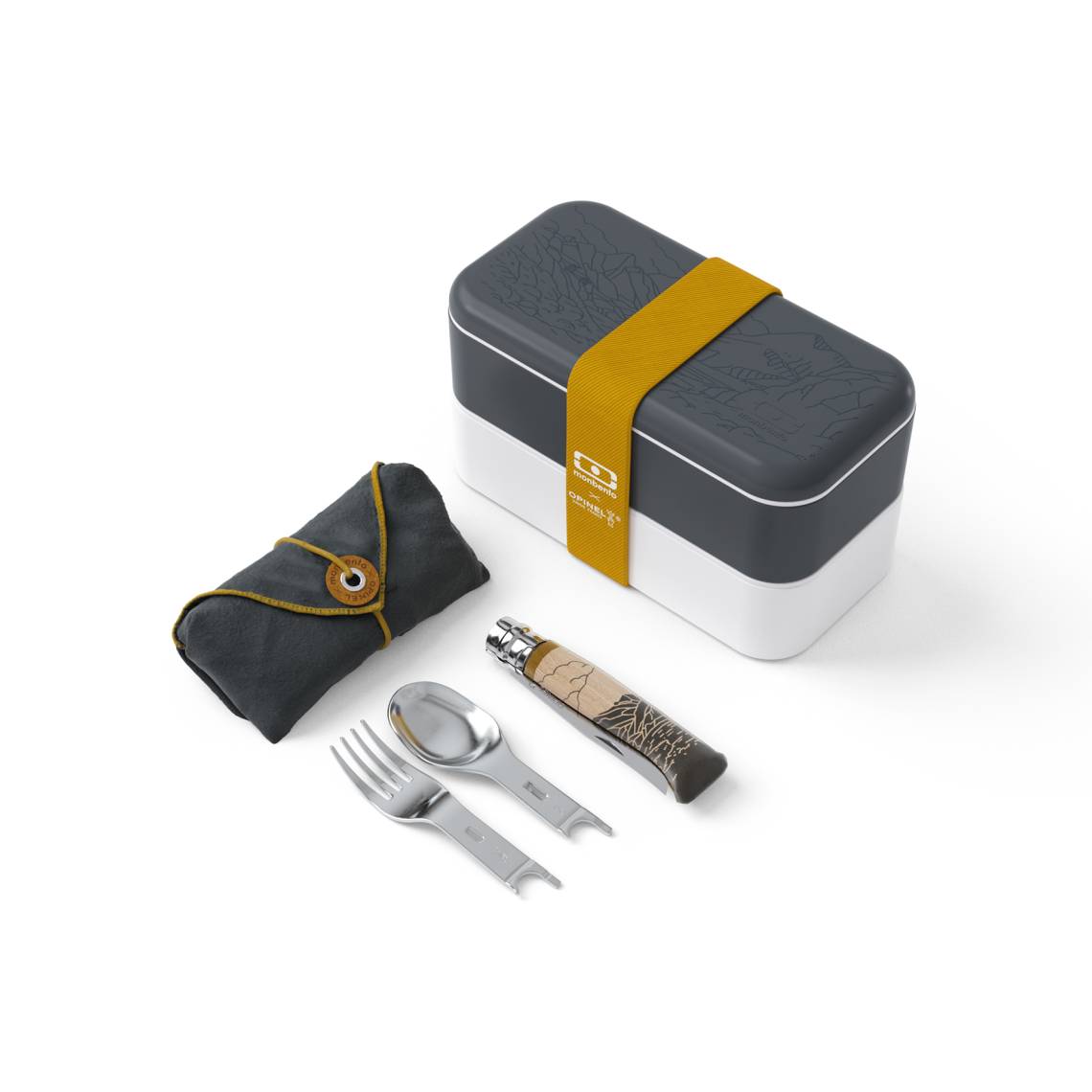 Opinel & monbento : Kit repas nomade    - Opinel - Couteau de table - 