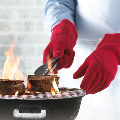 Ensemble de 2 gants de cuisine et bbq (rouge)    - Trudeau - Gant de cuisine - 