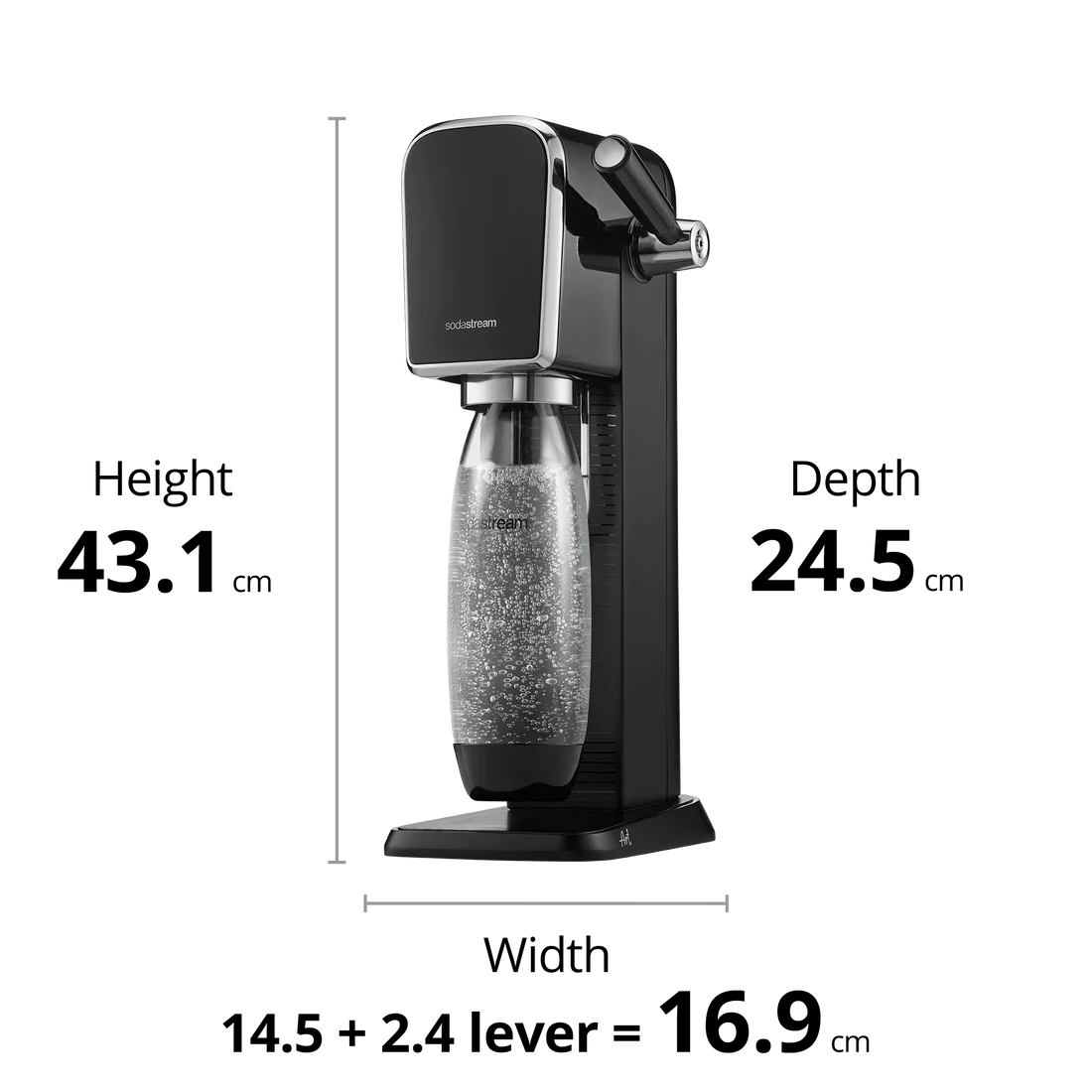Machine à soda et eau gazeuse SODASTREAM ART - Noir    - Sodastream - Machine à soda et eau gazeuse - 