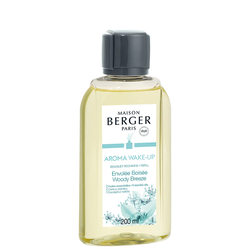 Recharge pour bouquet Aroma Wake-Up – Envolée boisée - 200 ml (6,7 oz)    - Maison Berger Paris - Parfums d'ambiance - 