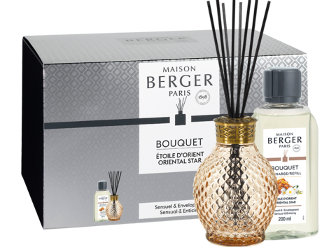 Coffret bouquet parfumé Originelle couleur miel    - Maison Berger Paris - Parfums d'ambiance - 