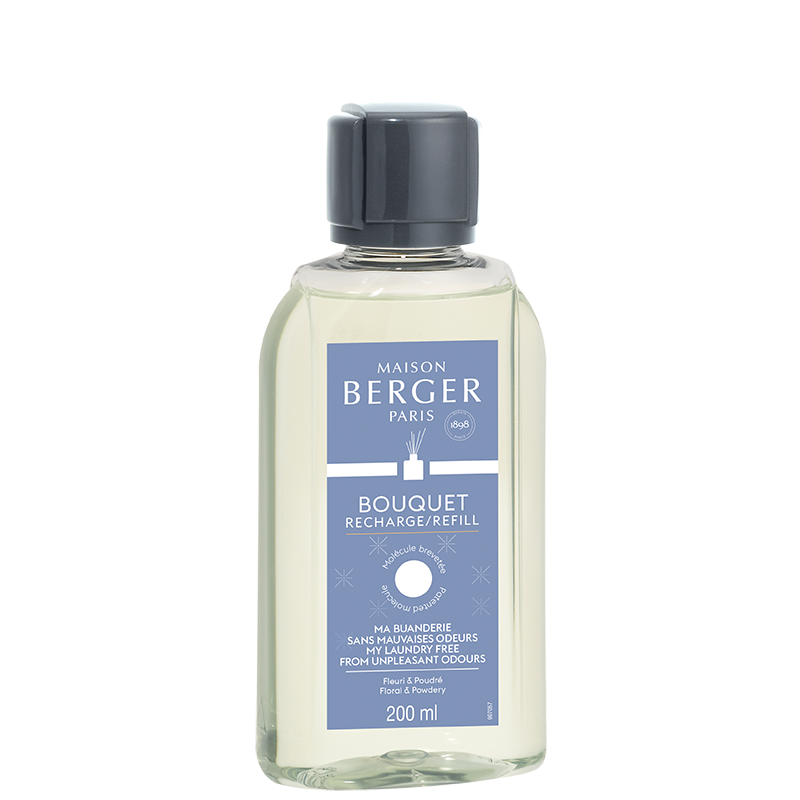 Recharge pour bouquet - Ma Buanderie Sans Mauvaises Odeurs 200ml (6.7oz)    - Maison Berger Paris - Parfums d'ambiance - 