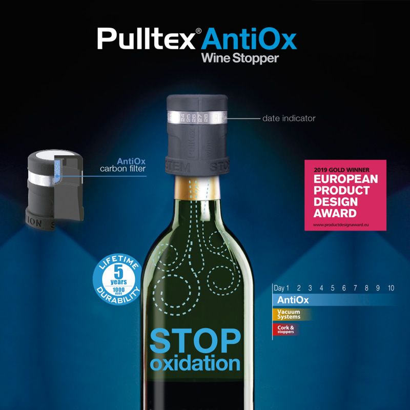 Bouchon AntiOx avec date    - Pulltex - Bouchon à vin et champagne - 