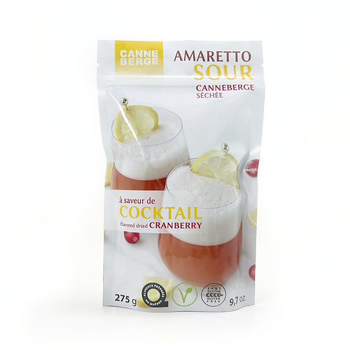 Canneberge Séchée à saveur de cocktail Amaretto Sour    - NutraFruit Canneberge - Alimentaire - 