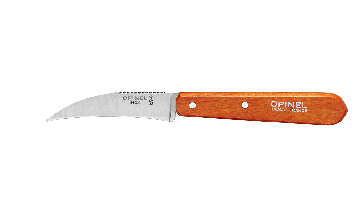 Opinel - Couteau à légumes N°114 Hêtre mandarine   - Opinel - Eplucheur et évideur - 001926