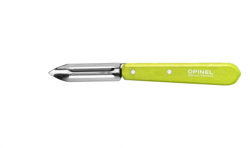 Opinel - Couteau éplucheur N°115 Hêtre vert pomme   - Opinel - Couteau à légumes - 001930