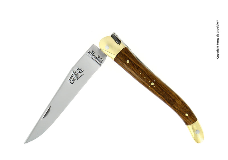 Couteau pliant 11 cm Pistachier, mitre Laiton – Laguiole    - Laguiole - Couteau de poche - 