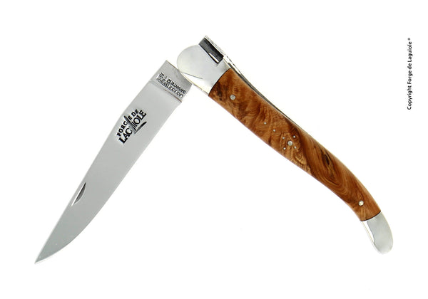 Couteau pliant 12 cm Genévrier, mitre inox mat – Laguiole    - Laguiole - Couteau de poche - 