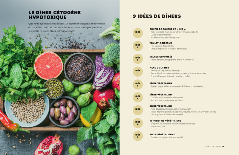 L’alimentation cétogène hypotoxique    - Marabout - Livre de cuisine - 