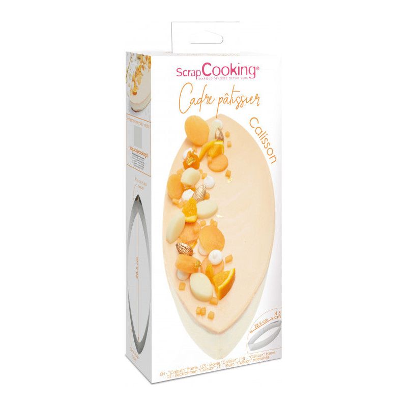 Cadre pâtissier calisson inox    - Scrapcooking - Cadre à pâtisserie -  - La Guilde Culinaire